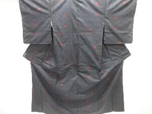 花唐草模様織り出し本場泥大島紬着物(5マルキ)